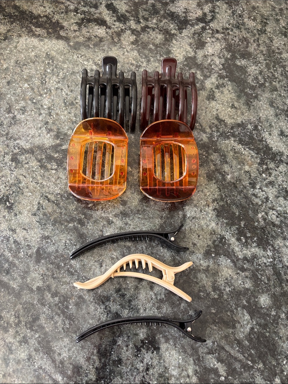 Large flat hair clips 7